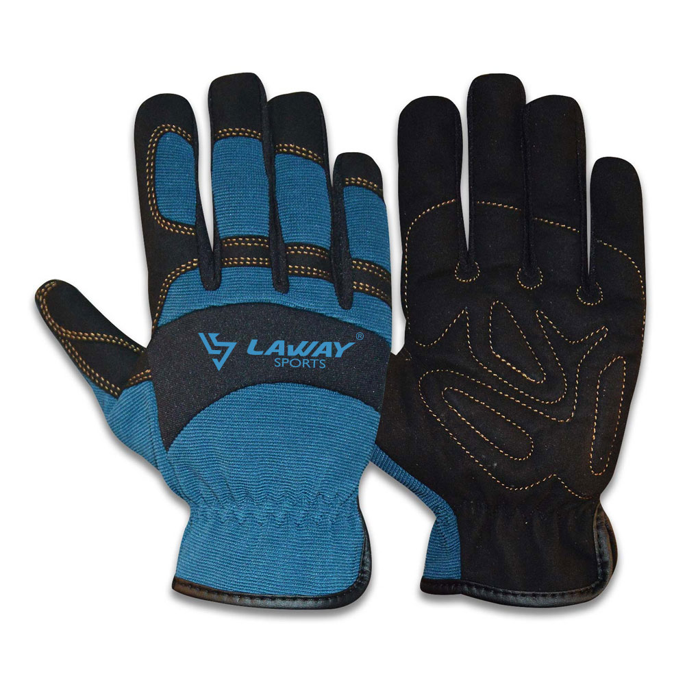 Blue Mechanic Gloves Manufacturer
